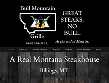 Tablet Screenshot of bullmountaingrille.com